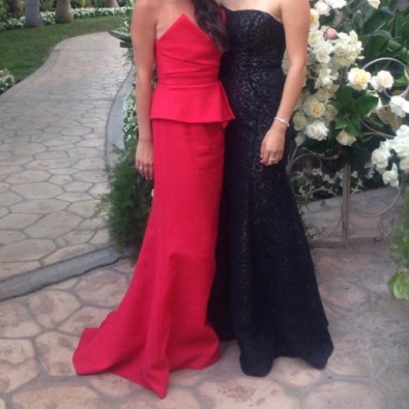 Red Bcbg Red Gown